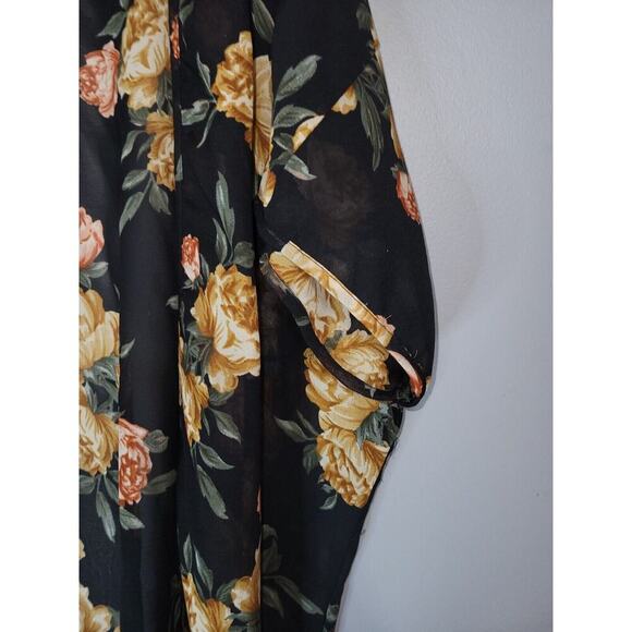 Live 4 Truth Shear Open Front Woven top Cardigan Vest Small - Picture 3 of 7